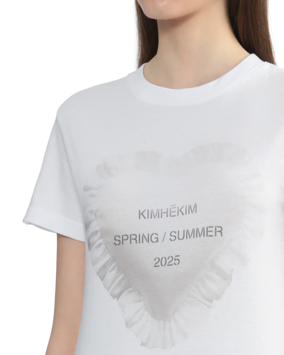 새상품 김해김 25ss 프릴하트 숏슬리브 XS/M 상품이미지1