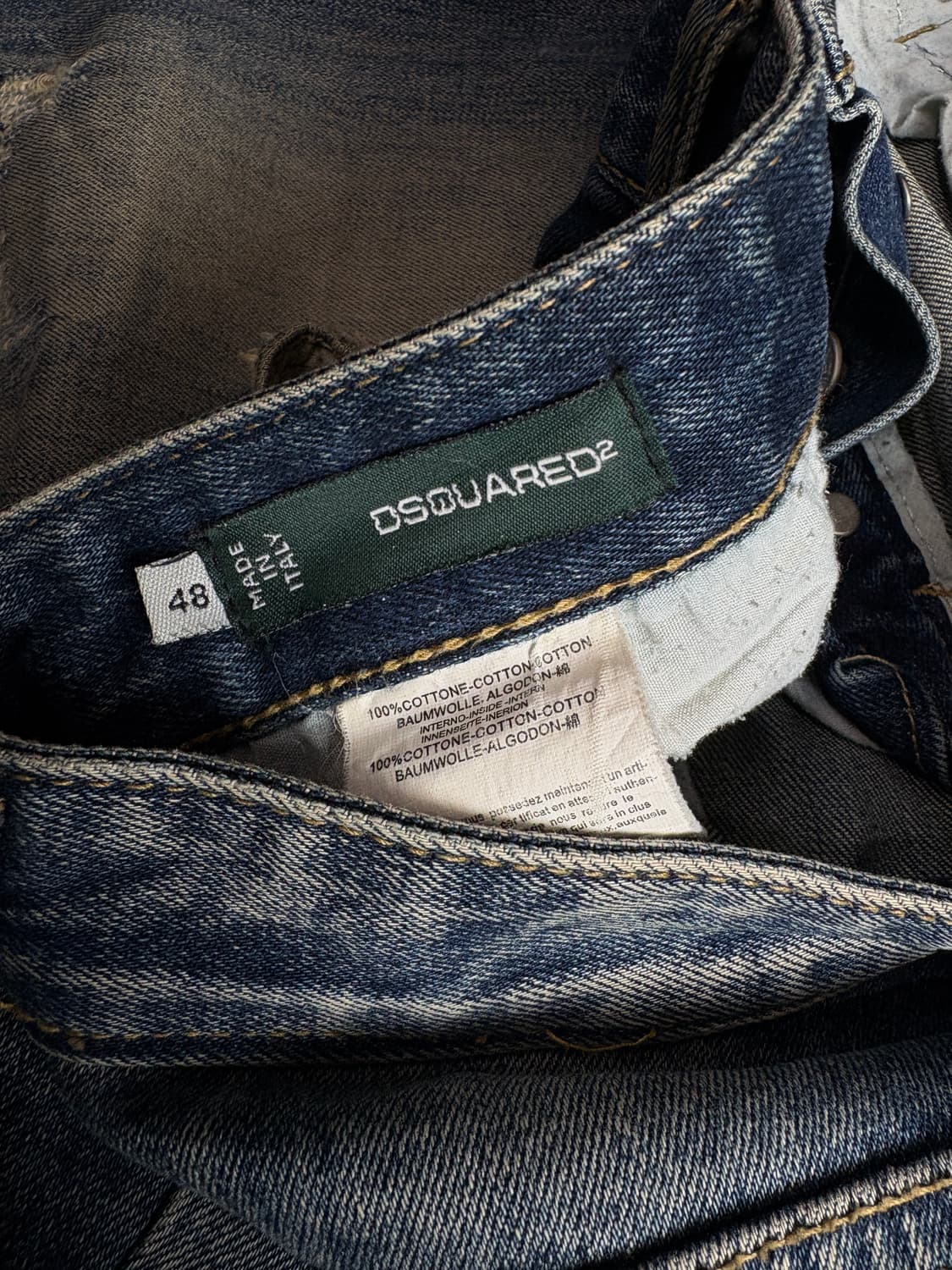 디스퀘어드2 크랍트 데미지 데님 팬츠 2662 상품이미지3