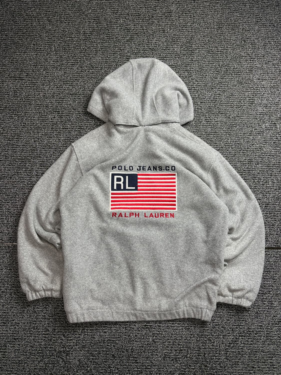 폴로 랄프로렌 성조기 빅로고 박시핏 후드 플리스 자켓 2128 상품이미지4