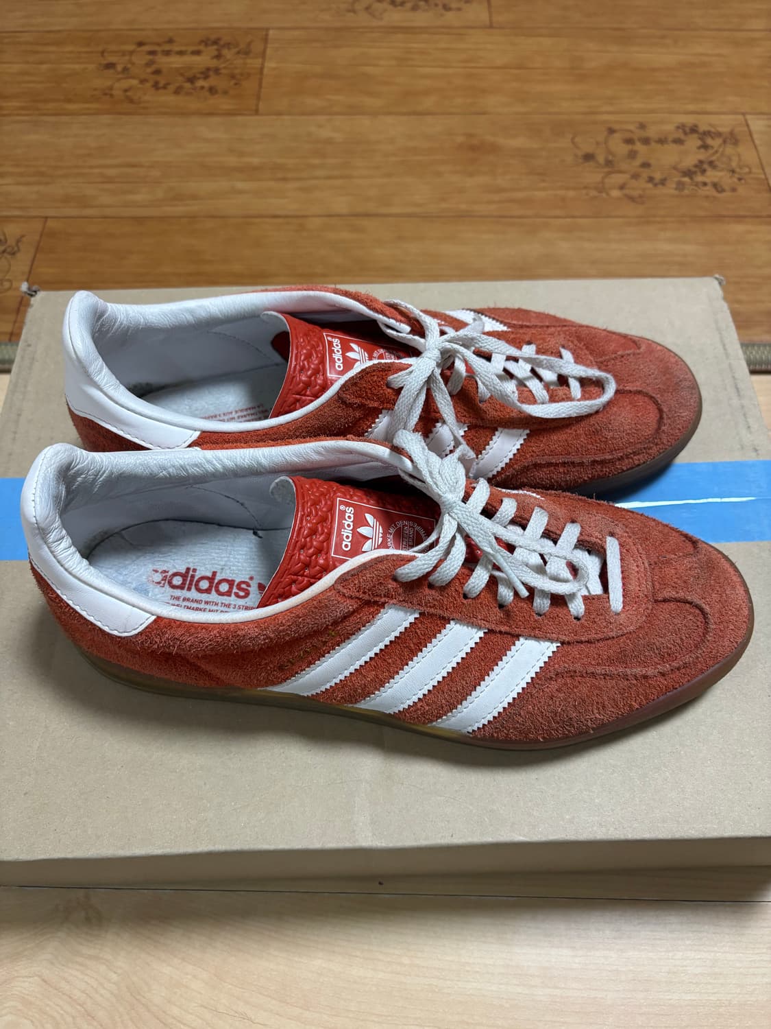 아디다스 가젤 인도어 볼드 오렌지 클라우드 화이트 상품이미지1