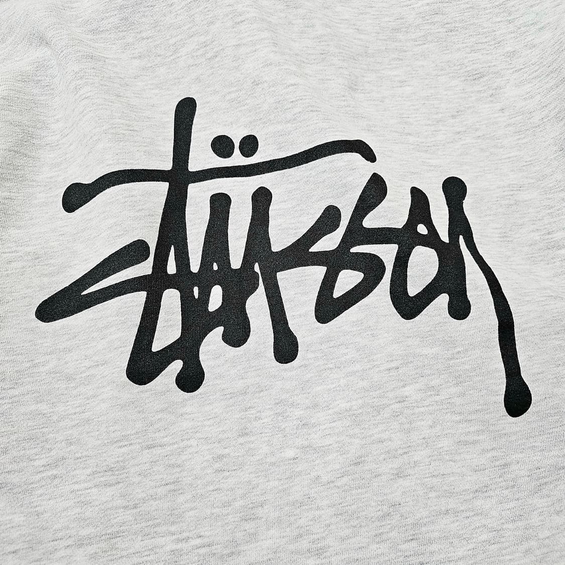 [L][스투시 STUSSY] 베이직 백로고 후드티 멜란지그레이 상품이미지4
