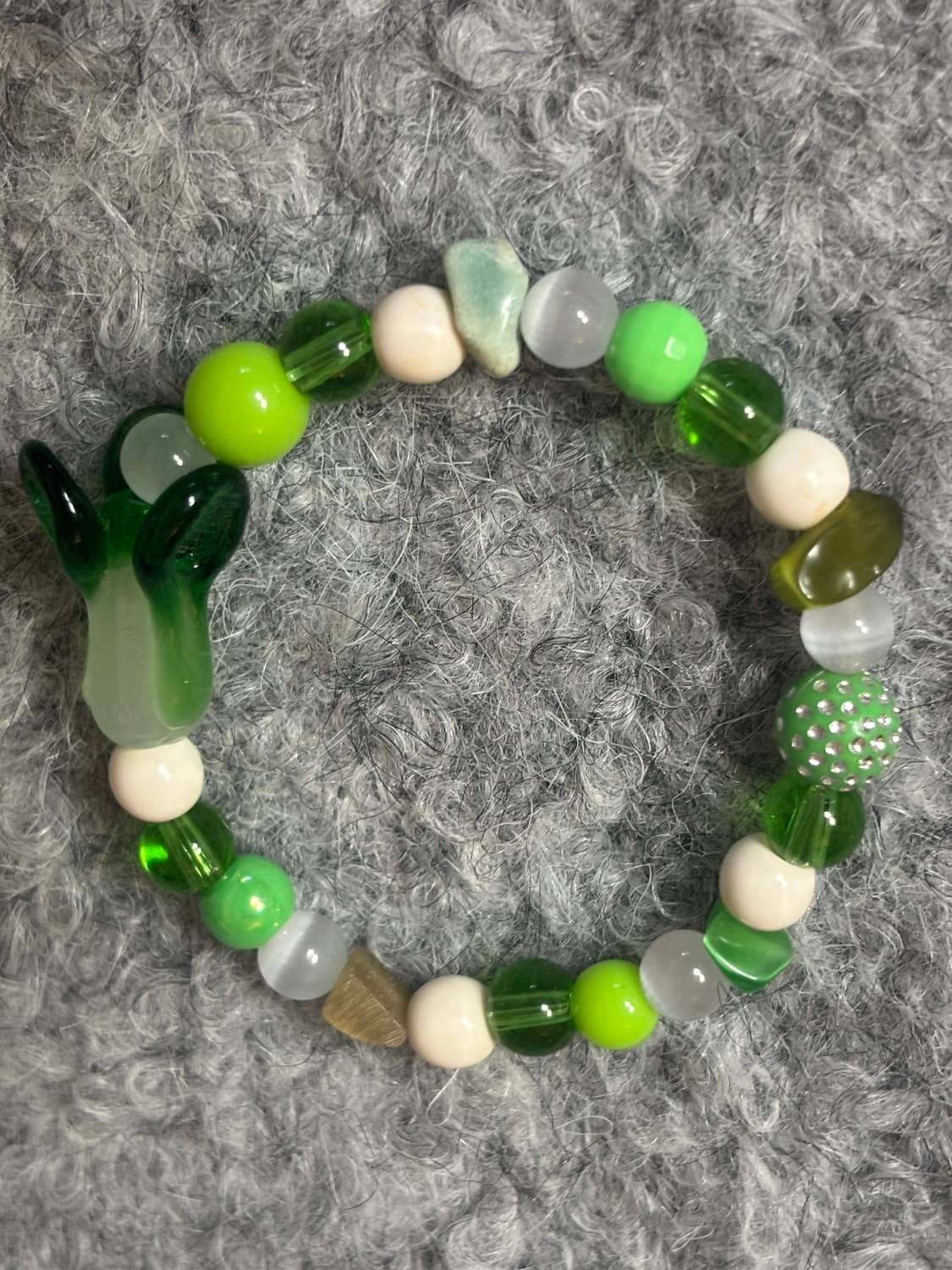 [핸드메이드] 배추 비즈팔찌 상품이미지1