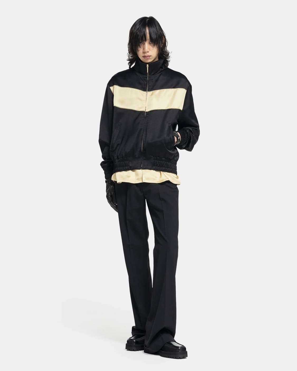 ERNEST W. BAKER 트랙 자켓 Black / Gold 상품이미지4