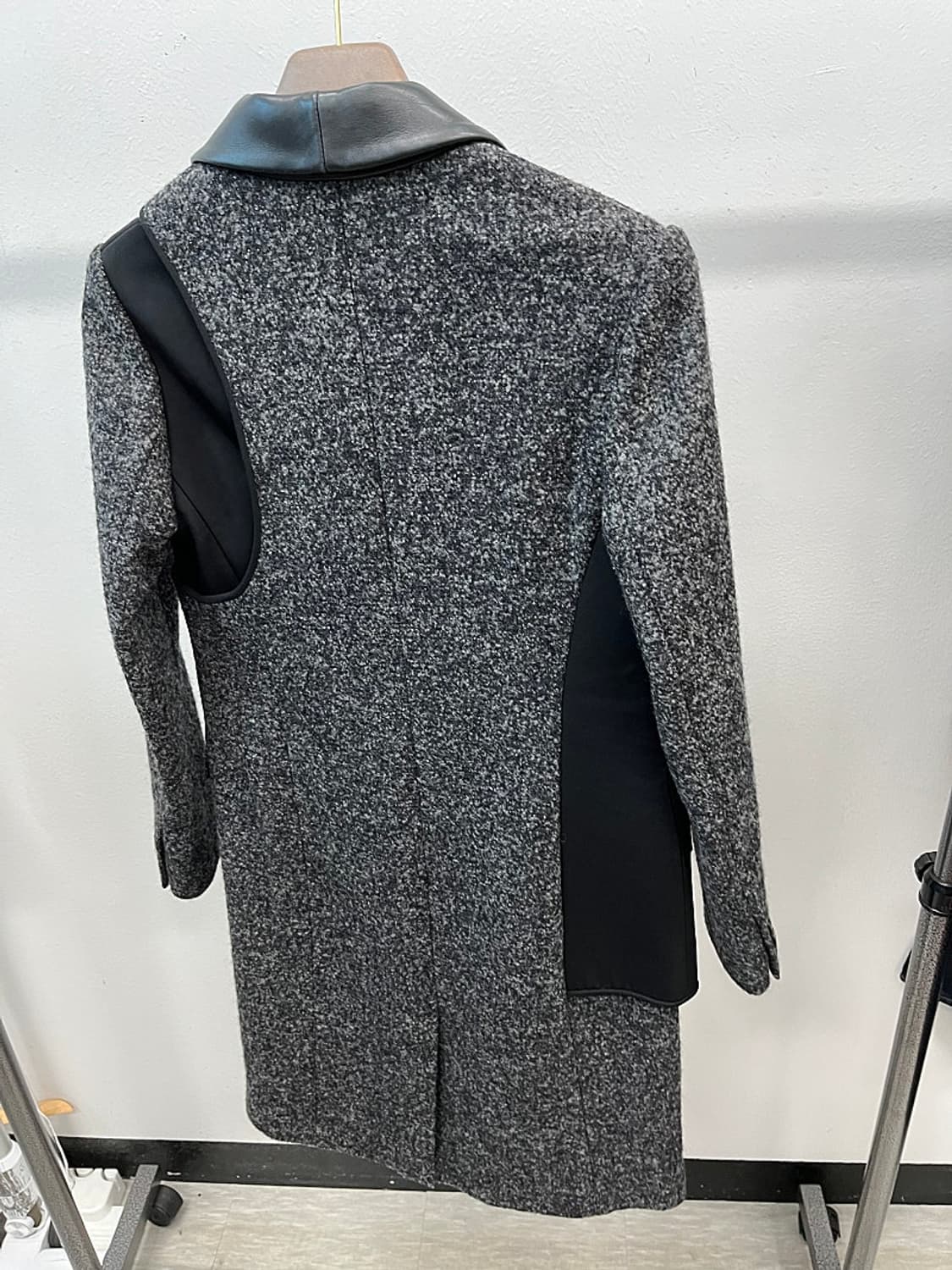 여) 알렉산더왕 레더카라 울코트  상품이미지5