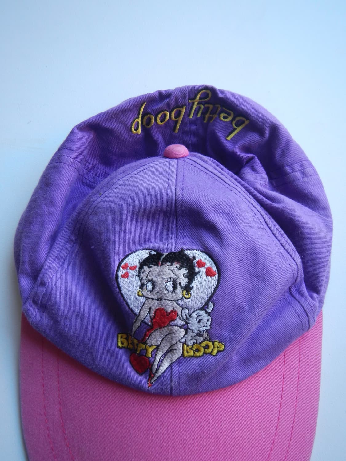 90‘s Vintage Betty Boop Two-Tone Cap 상품이미지3