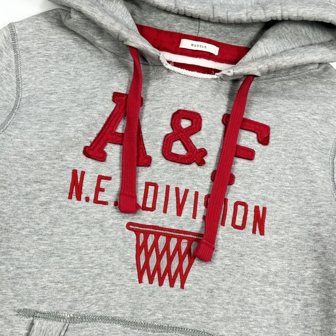 아베크롬비 A&F 피치 그레이 후드티 (S) 상품이미지3