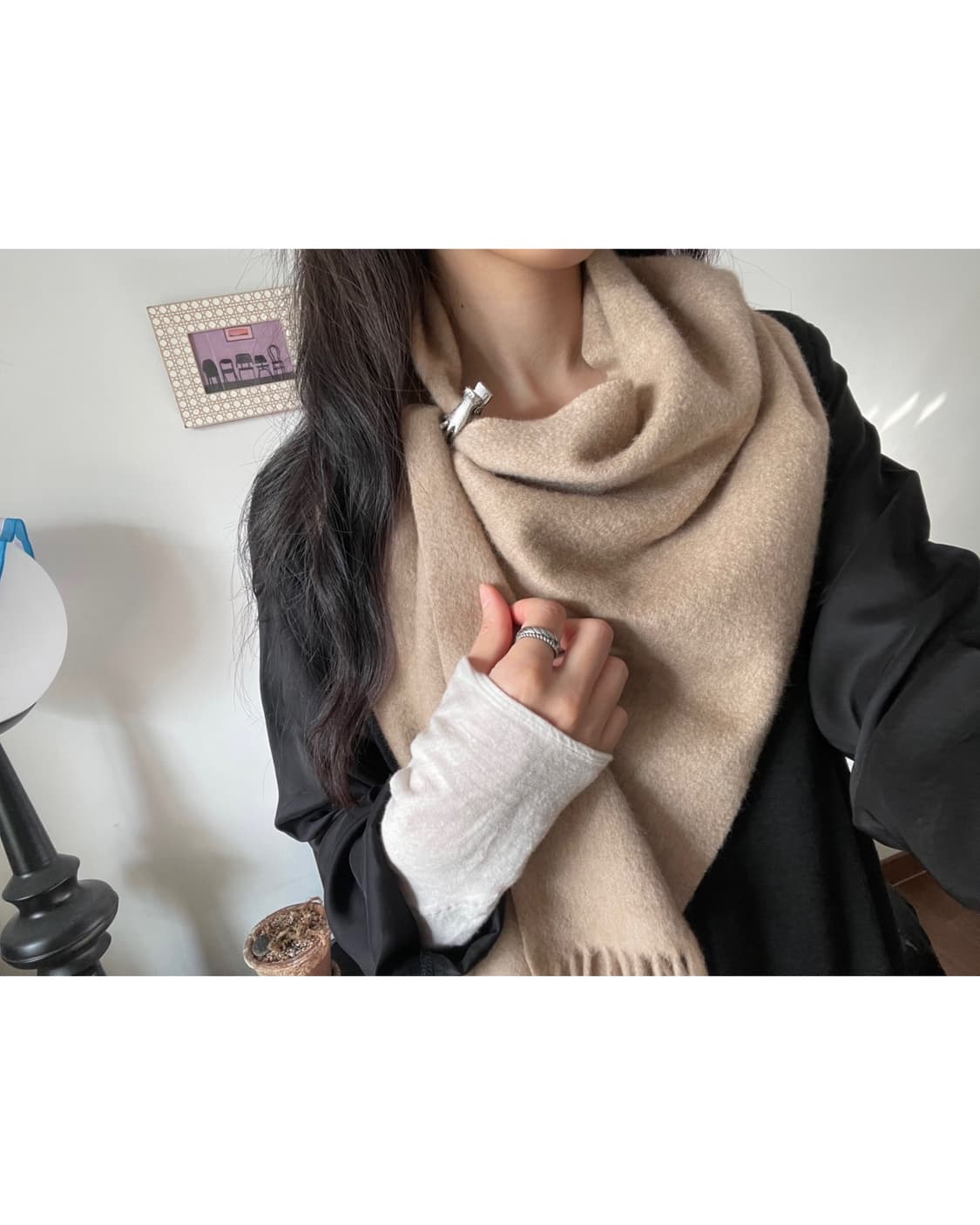 soft fringe muffler 상품이미지2