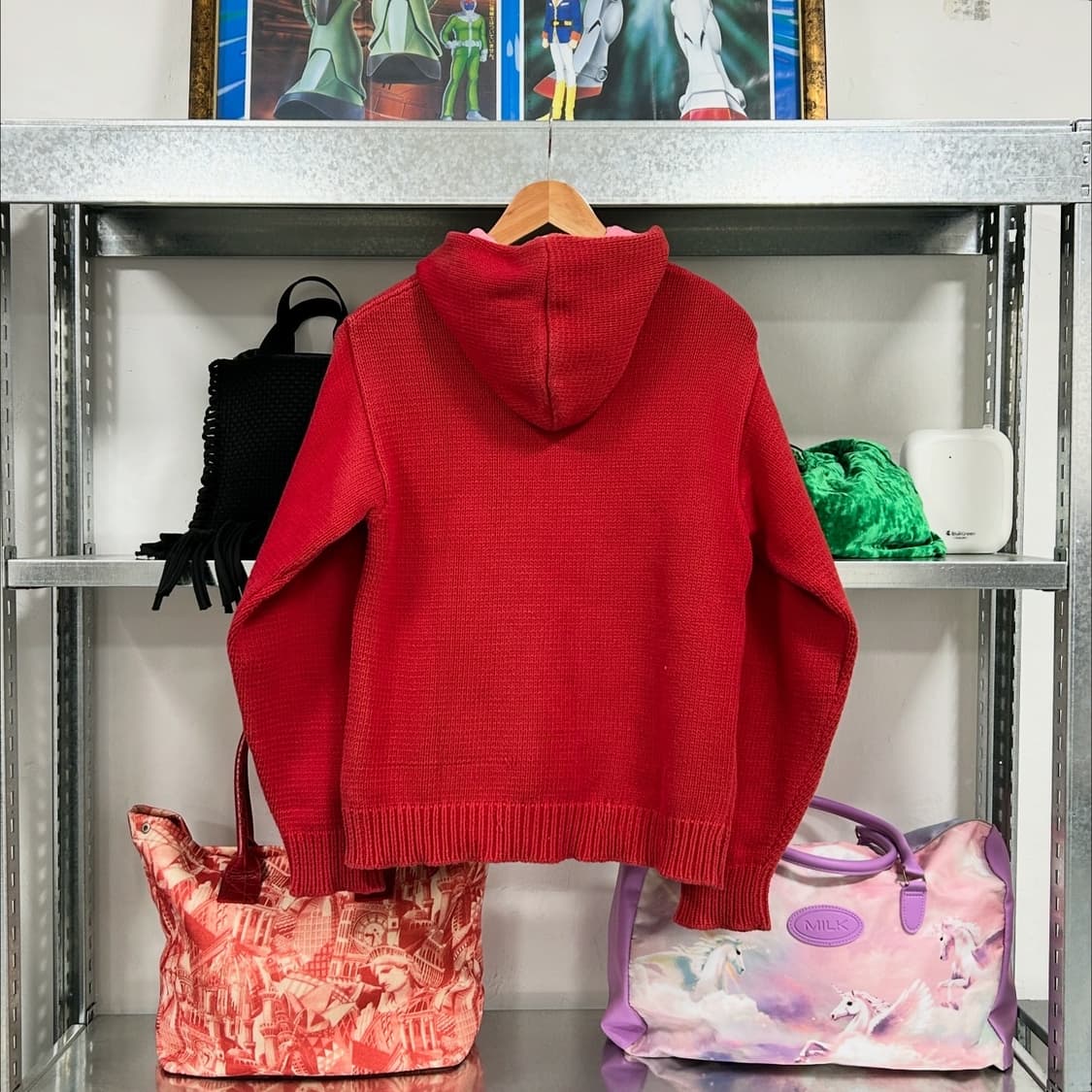 블루블루 재팬 다이드 니트 후디  상품이미지5