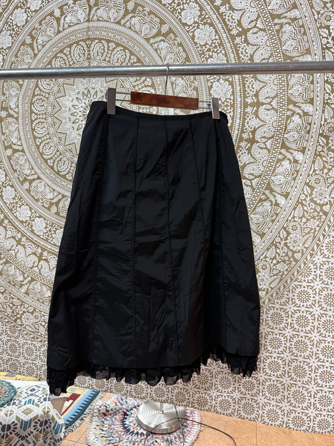 빈티지 여성 블랙 레이스 스커트  상품이미지3