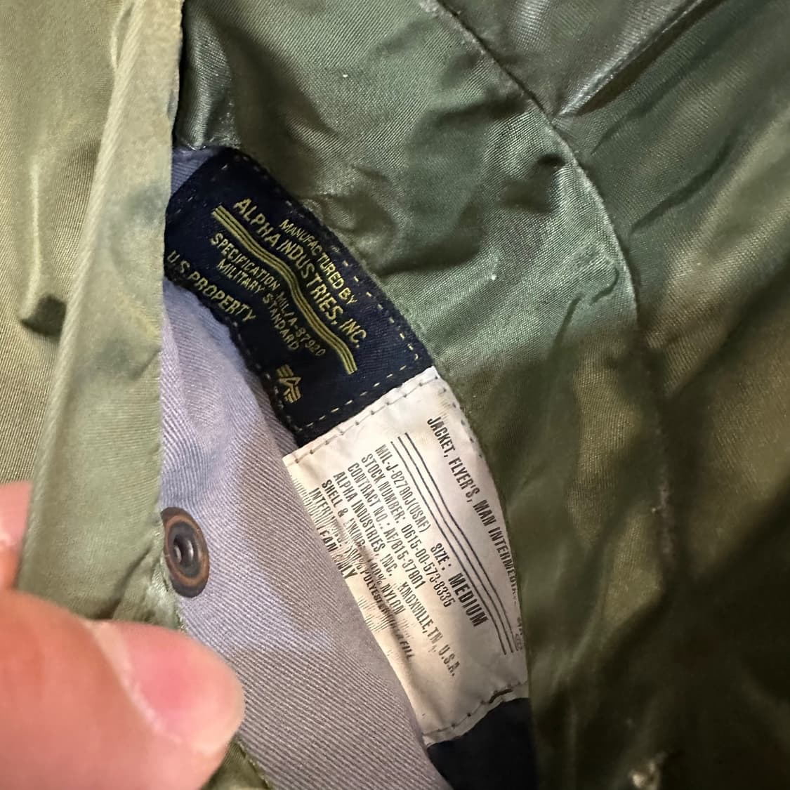 알파인더스트리 항공 점퍼 상품이미지4