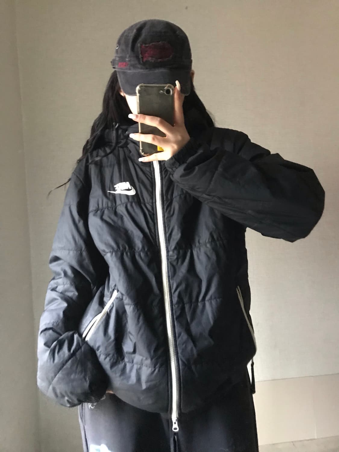 나이키 블랙 패딩 상품이미지1