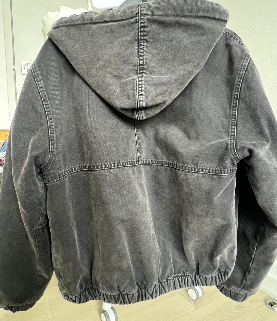 스투시 더블 다이 워크 자켓 블랙 상품이미지2