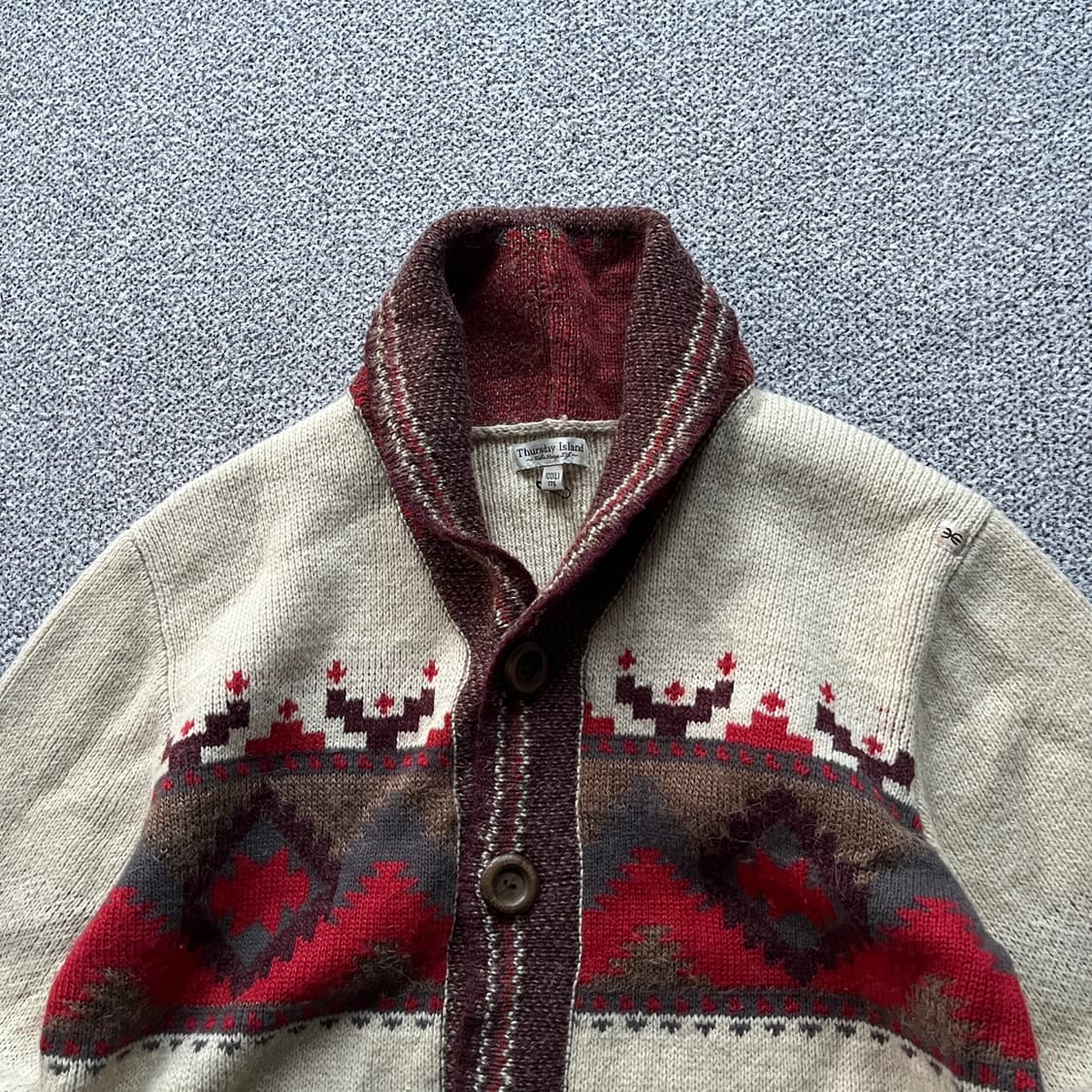 써스데이 아일랜드 니트 가디건  상품이미지2