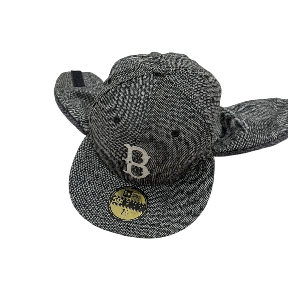 뉴에라 빈티지 보스턴 트루퍼햇 군밤 귀도리 스냅백 모자 그레이 714 상품이미지2