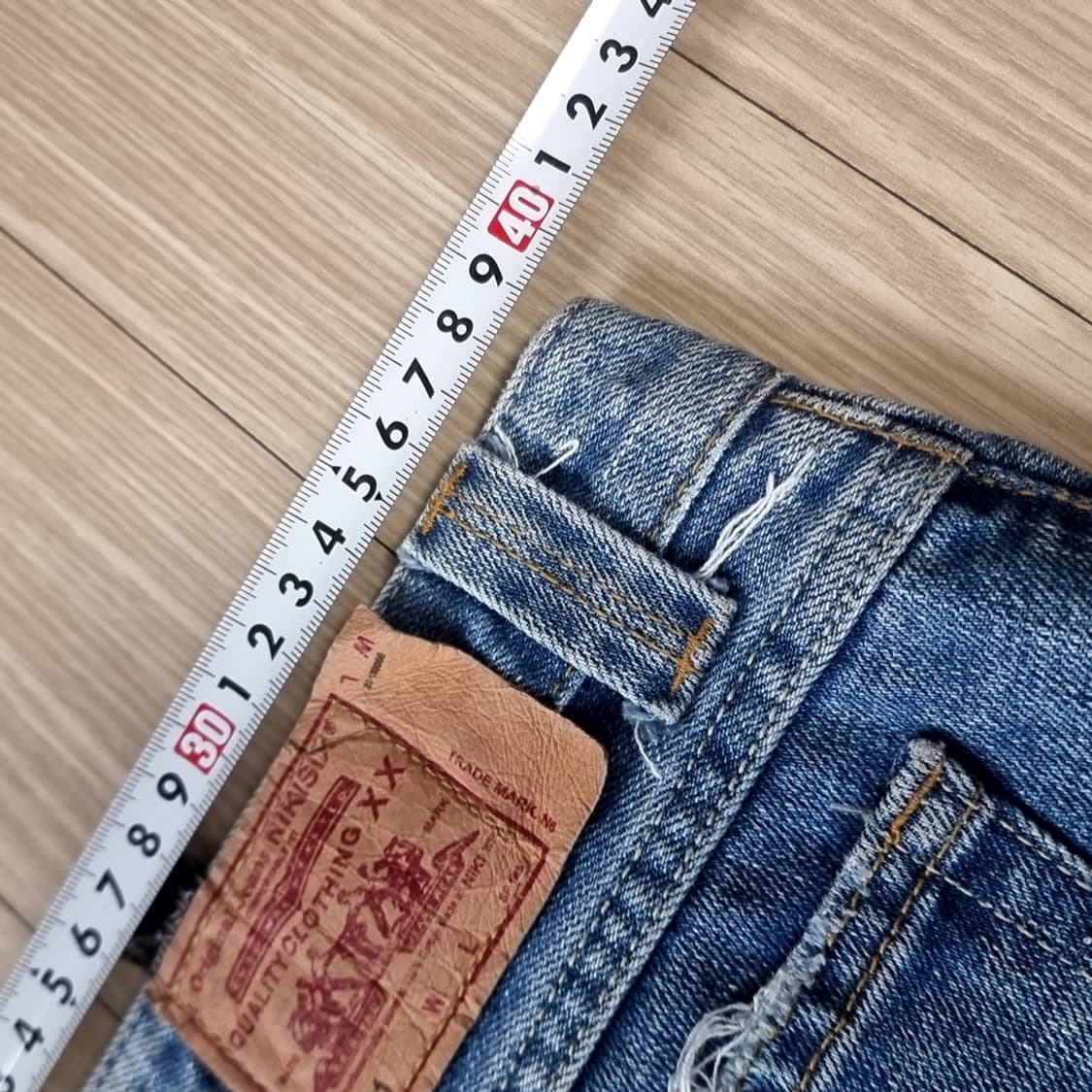 니키식스 데미지 부츠컷 청바지(실측) 상품이미지8