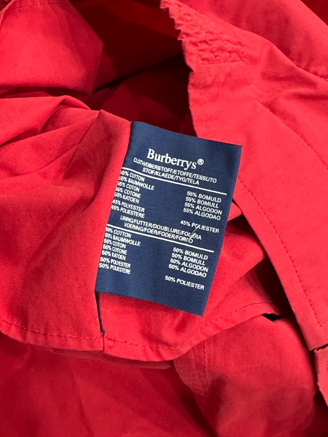 버버리 90s 크레스트 로고 블루종 자켓 상품이미지5