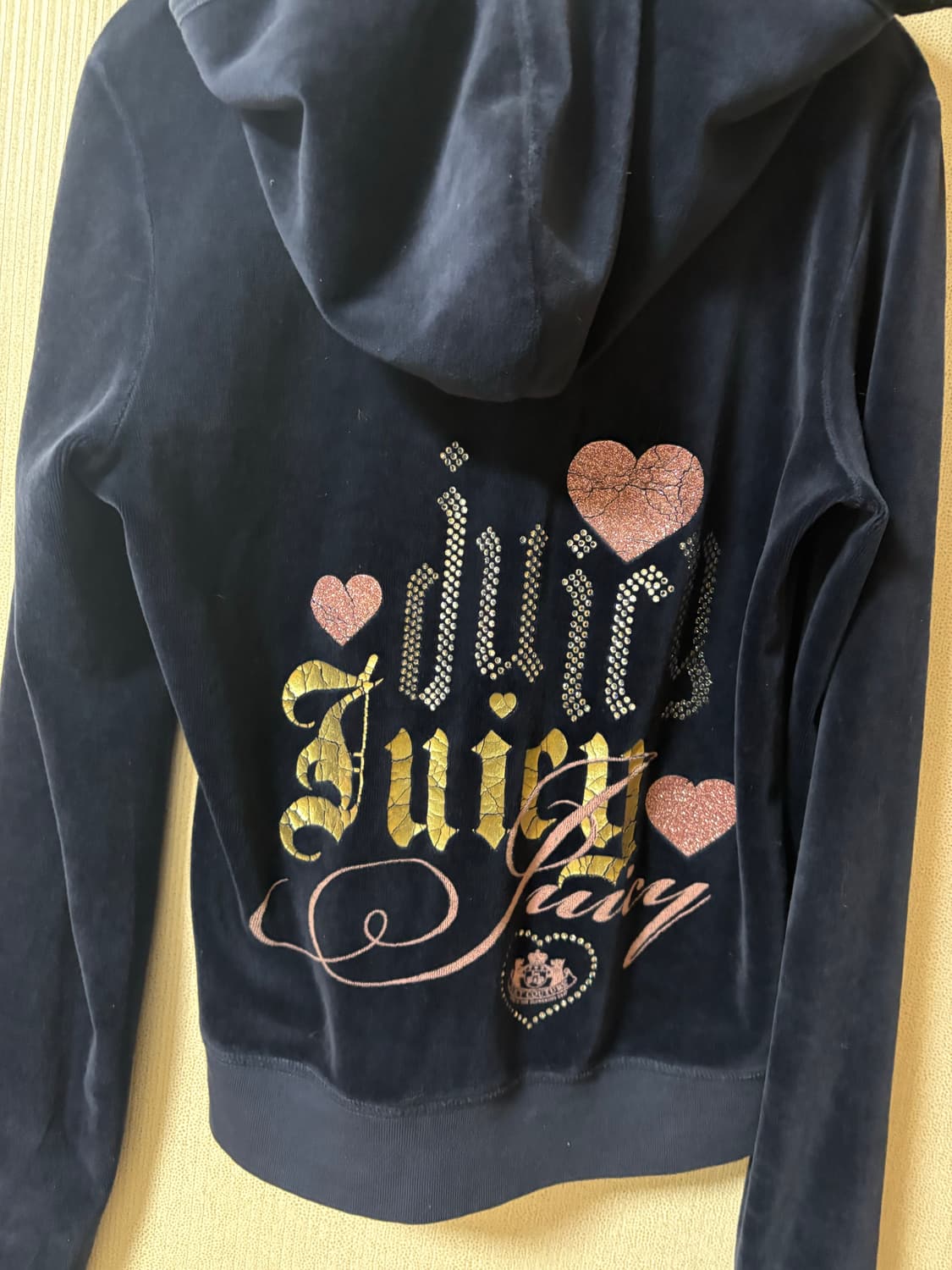 쥬시꾸뛰르 트레이닝 후드집업 네이비 상품이미지2