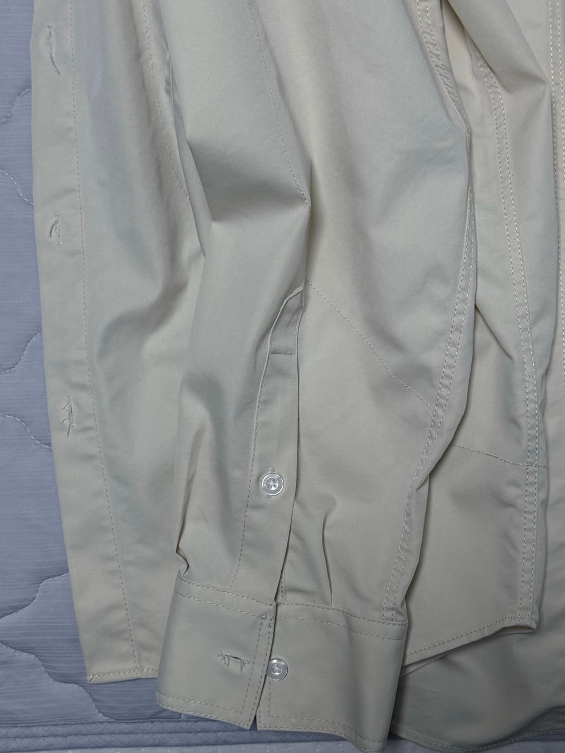 STU office 20SS 스티치 셔츠 크림 L 상품이미지5