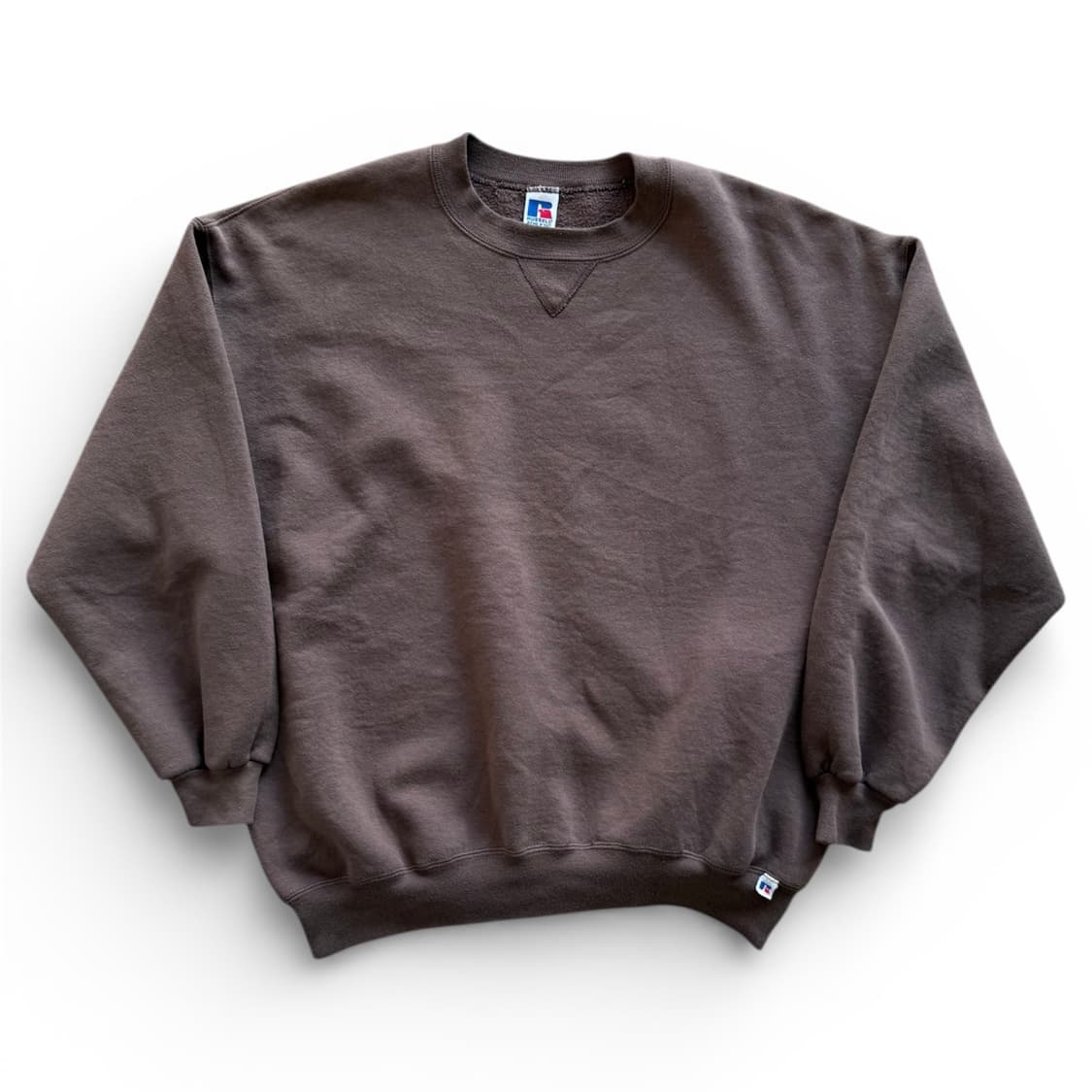 90s 빈티지 러셀 스웻셔츠 브라운 상품이미지1