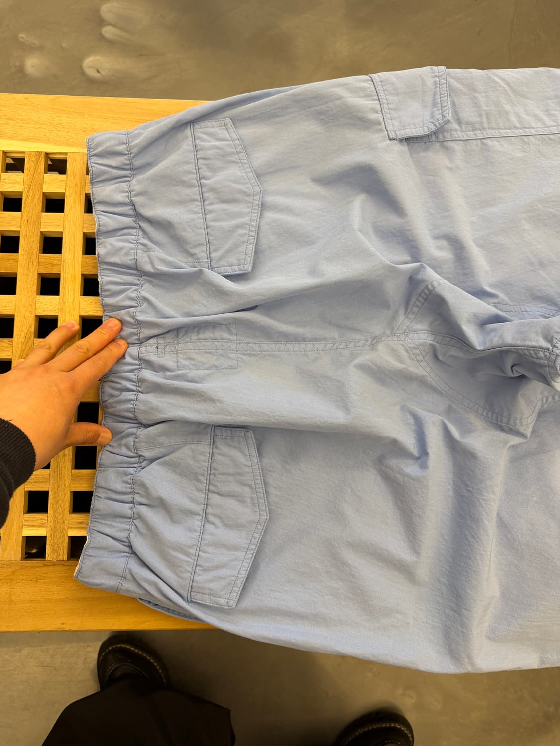 nanamica Wide Cargo Pants 나나미카 스카이블루 팬츠 상품이미지9