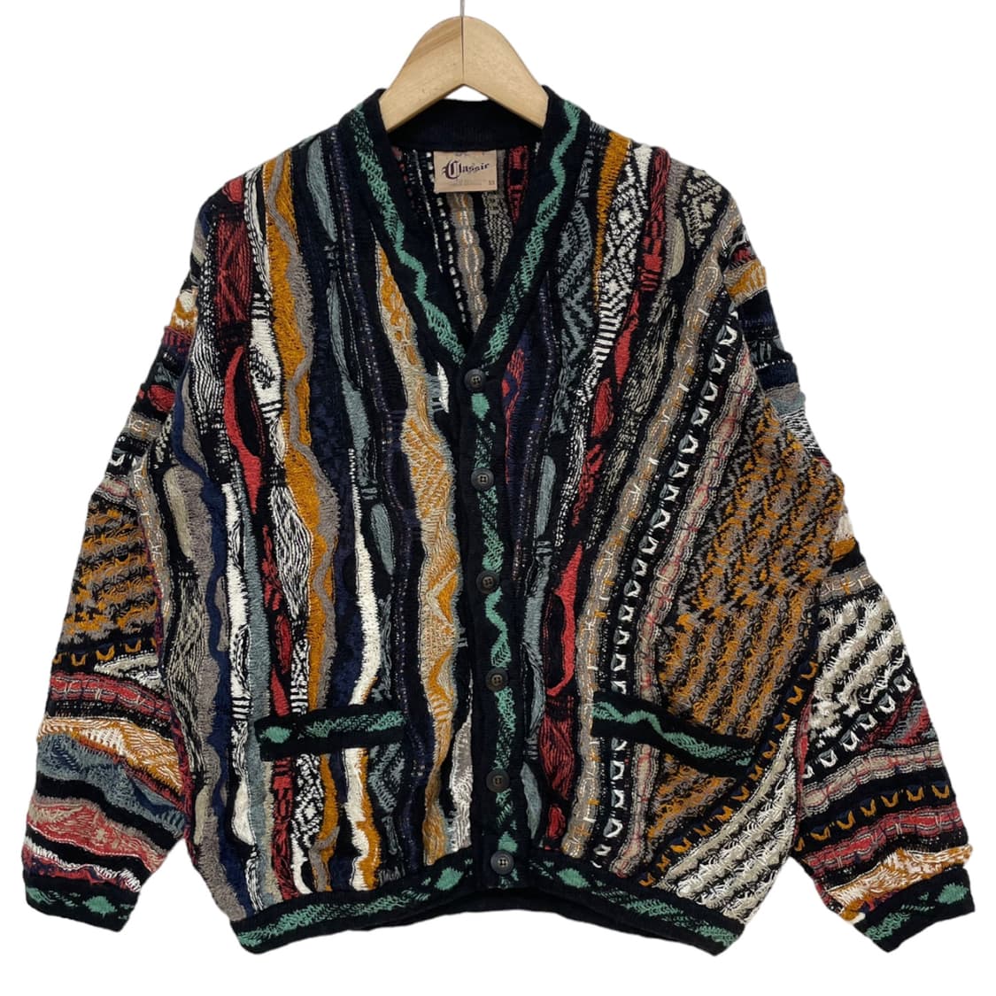 쿠지 케이블 니트 가디건 상품이미지1