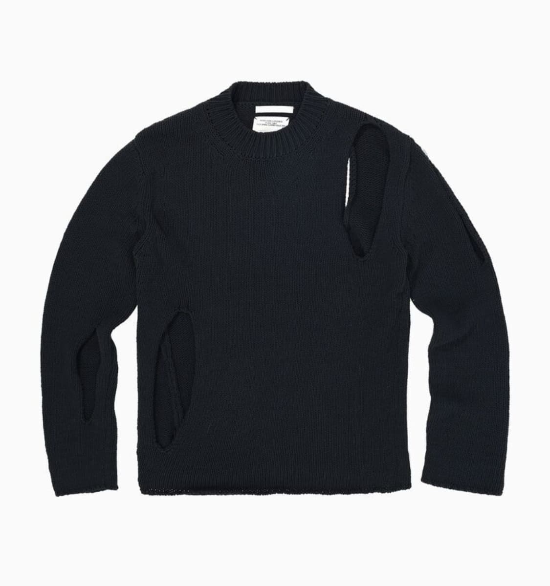 스튜디오테이블 CUT OUT KNIT PULLOVER - CHARCOAL 상품이미지2