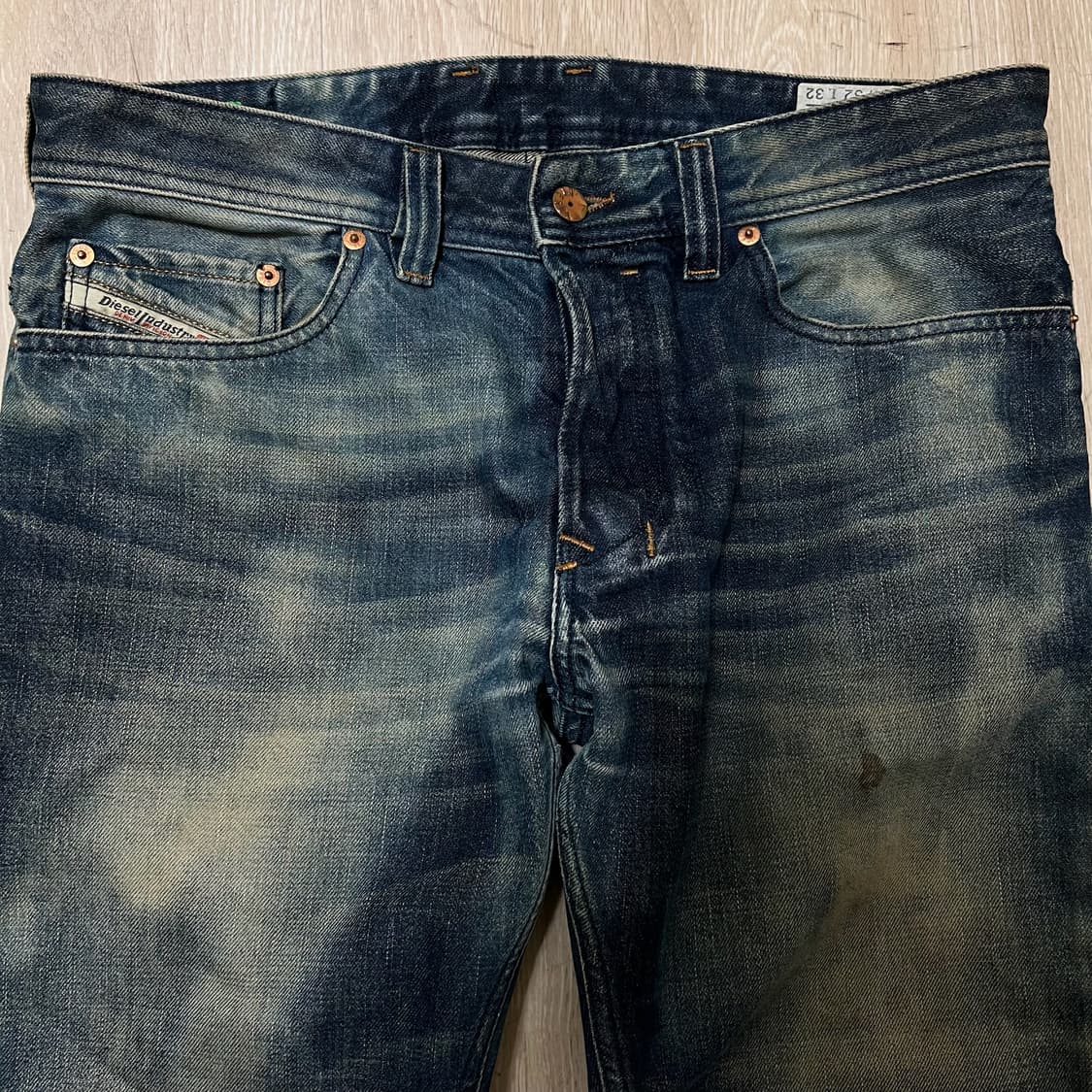 디젤 사파도 레귤러 워싱 데님 청바지 32  상품이미지2