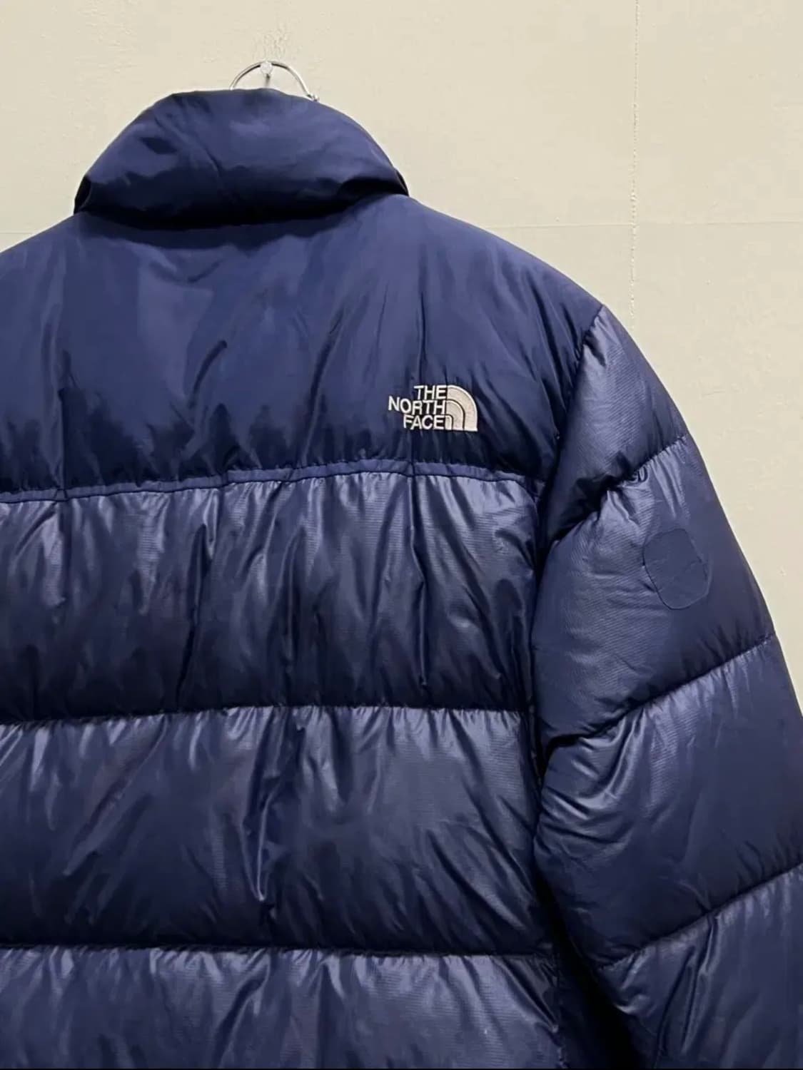노스페이스 700필 구스다운 눕시 패딩 자켓 블루 상품이미지6