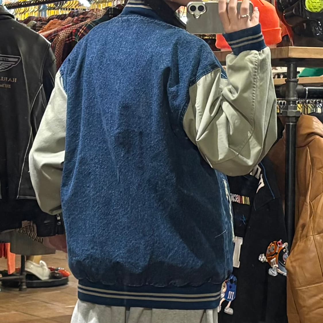 [HI] VTG 데님바시티 자켓 아이보리 상품이미지5