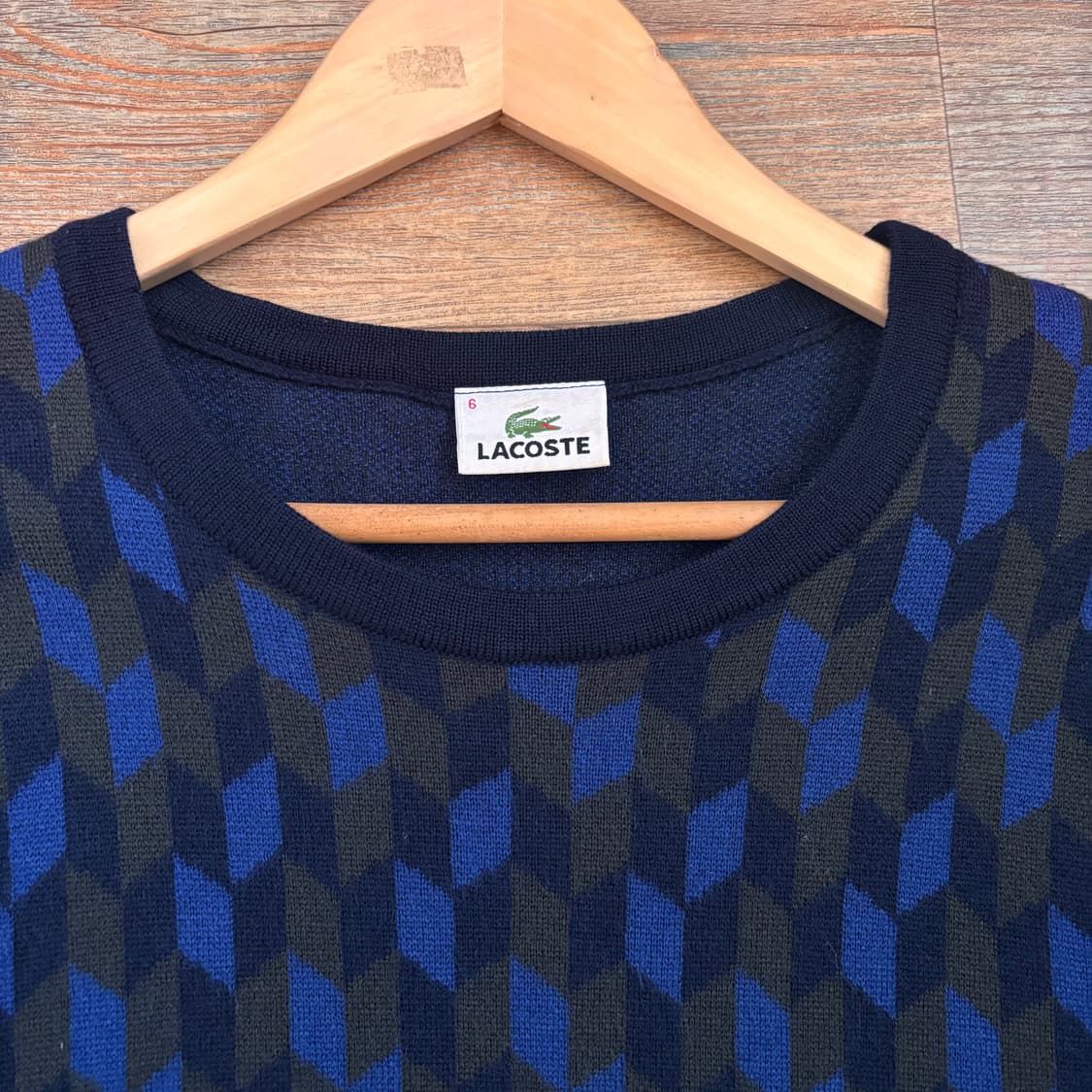 라코스테 퓨어울 빅사이즈 니트 120 명품 패턴 가성비 상품이미지2