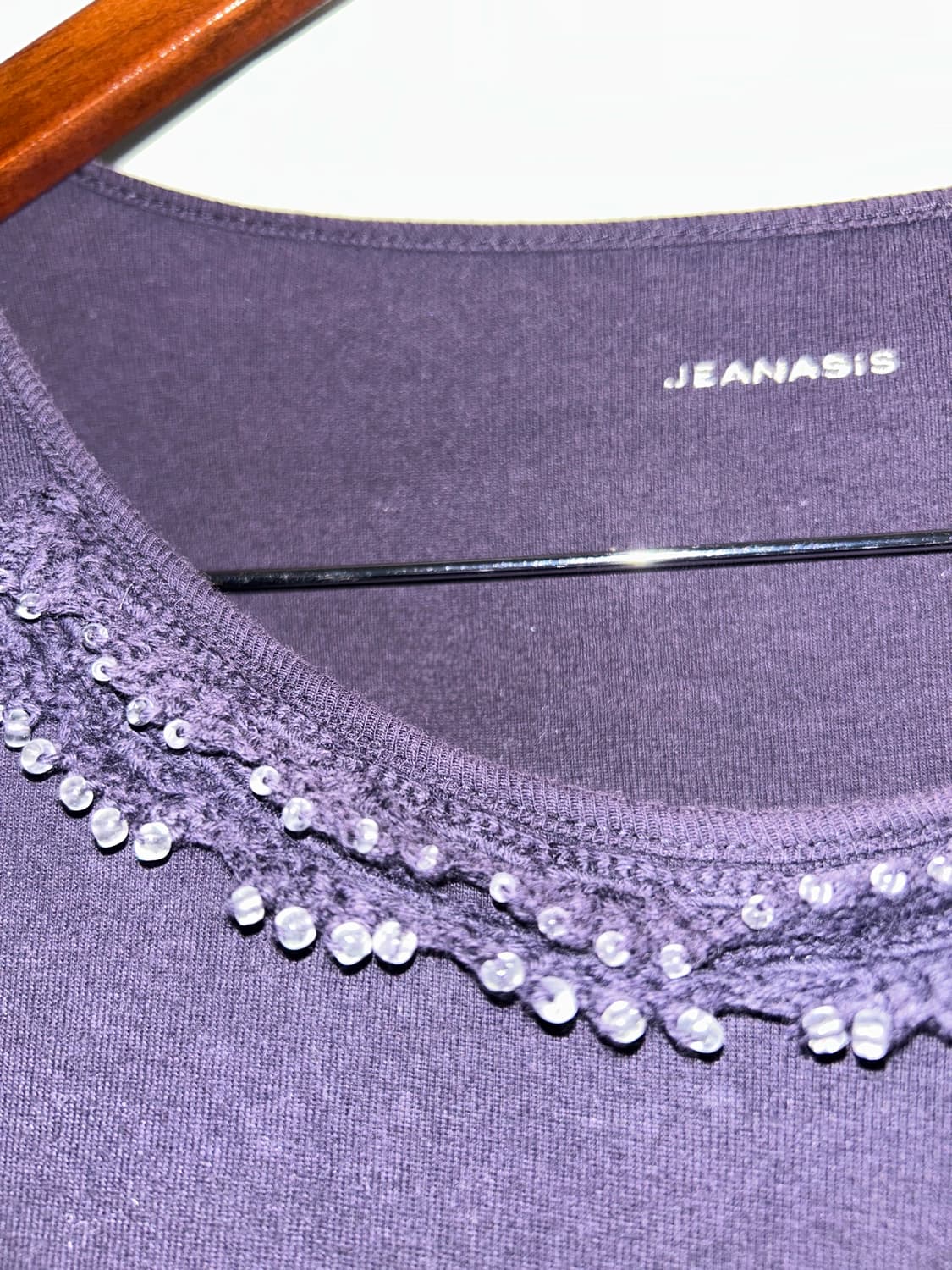 Beads Detail Long Sleeve / 빈티지 티셔츠 상품이미지3