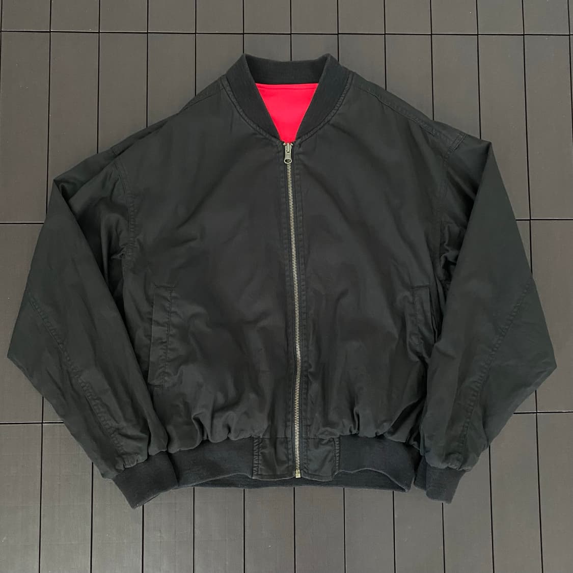 (S) 90s 빈티지 말보로 리버시블 봄버 자켓 상품이미지2