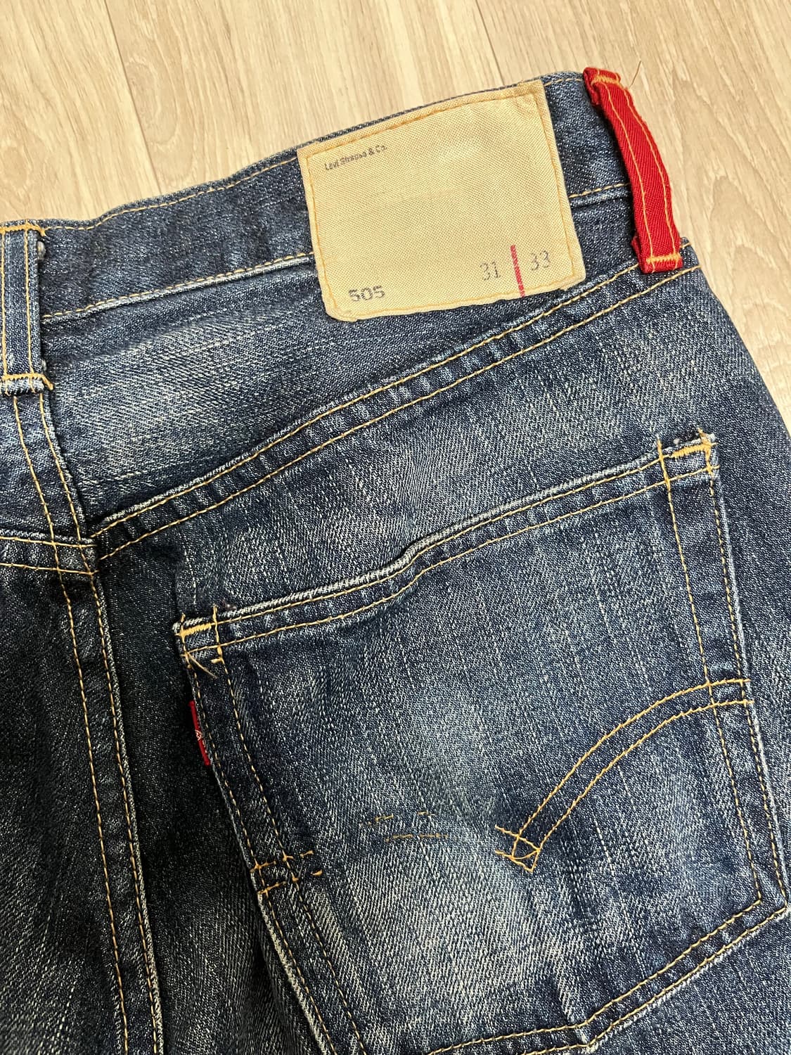 00's 리바이스 505 redloop 데님 상품이미지3