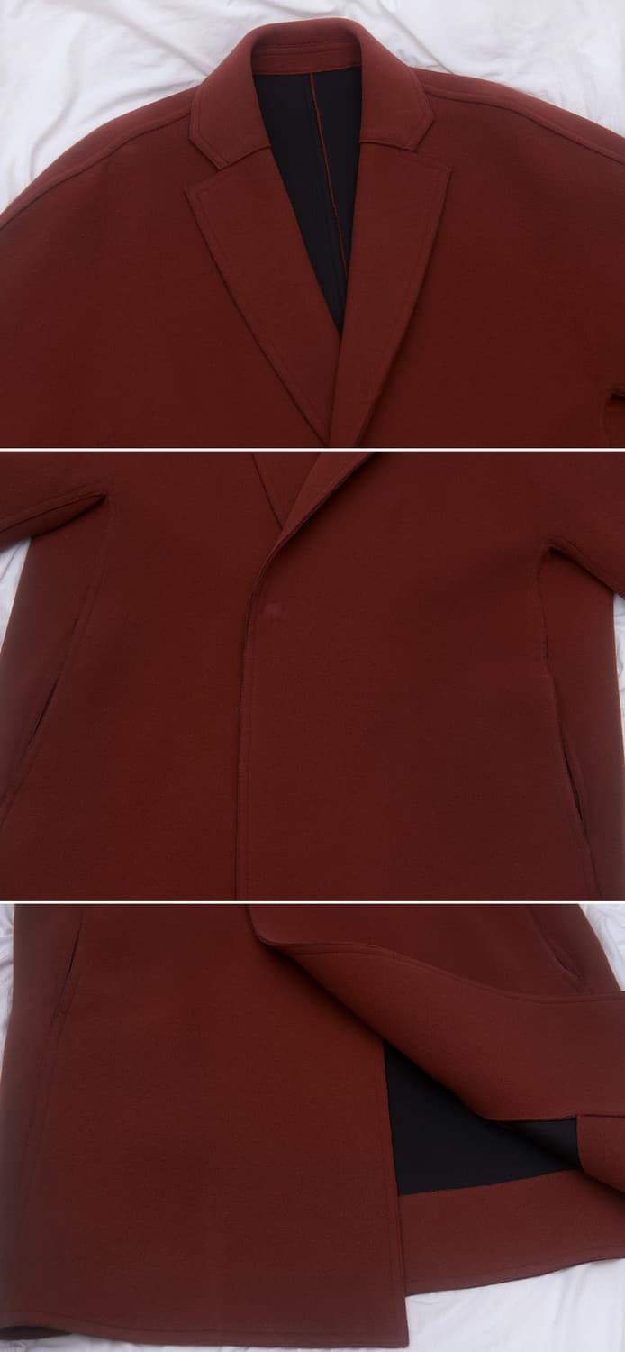 우영미 울캐시미어 핸드메이드 심플 오버코트 (100-105+) 상품이미지4