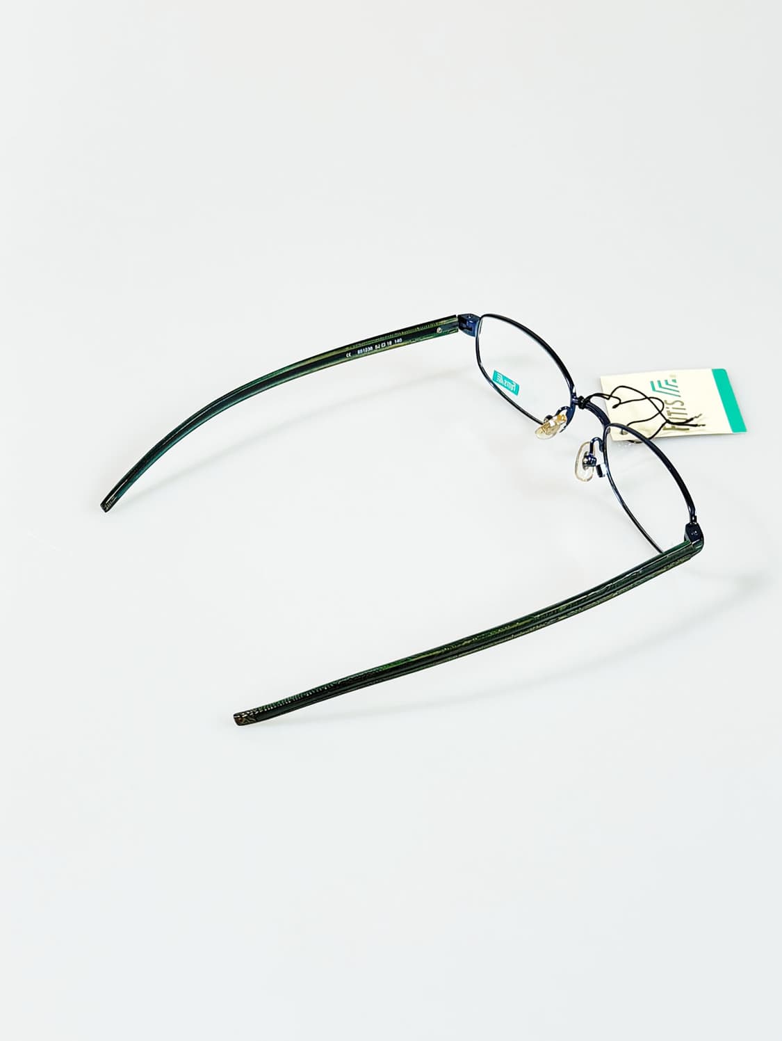 90s FUTIS 슬림 메탈 오벌 프레임 빈티지 안경 상품이미지4