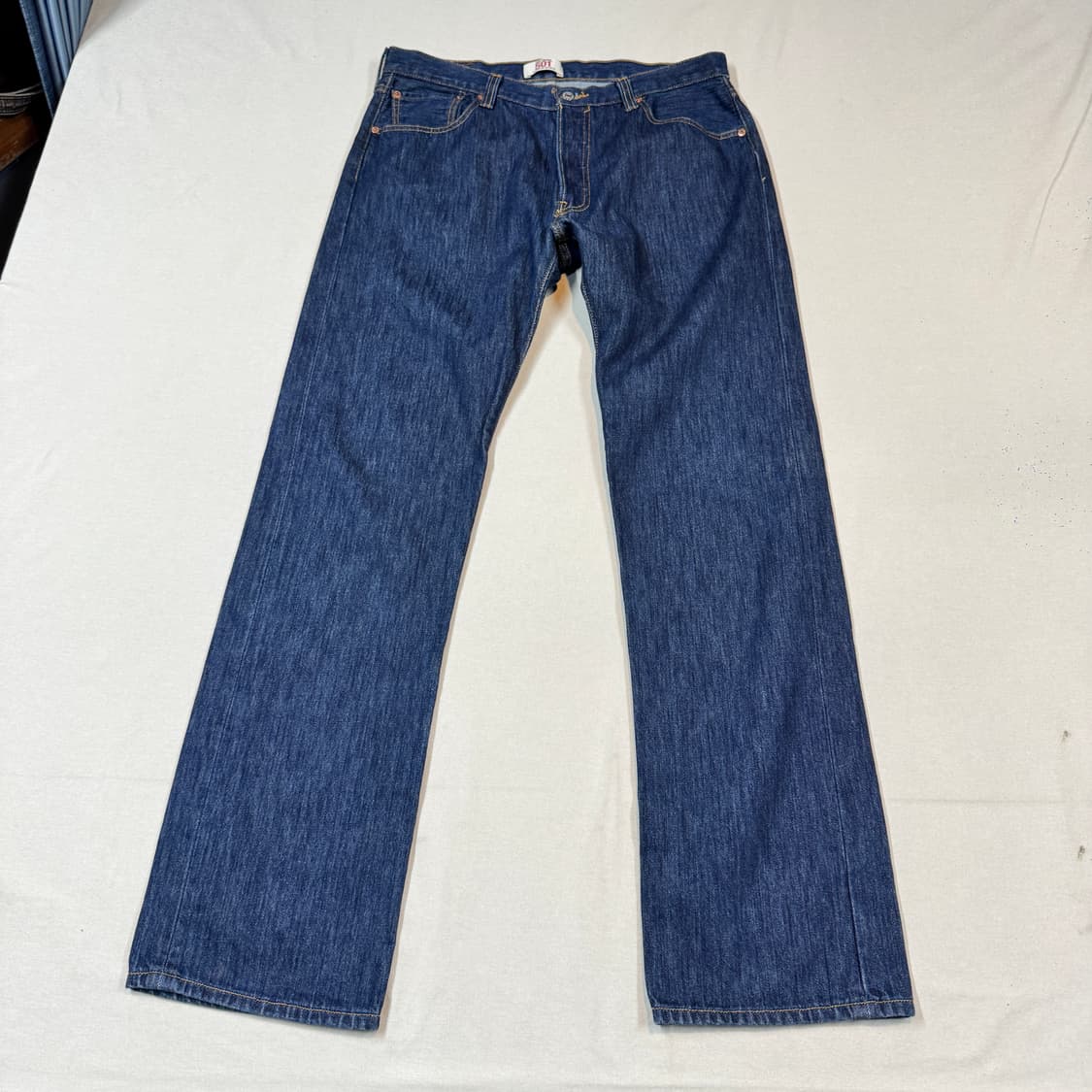 36inch) 리바이스 501 버튼플라이 진청 데님 청바지 상품이미지5