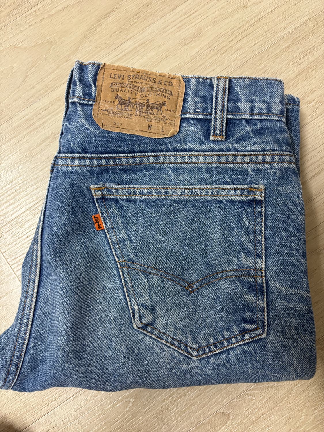 90s usa 리바이스517 오렌지탭 w35 l33 황금사이즈 35 상품이미지3