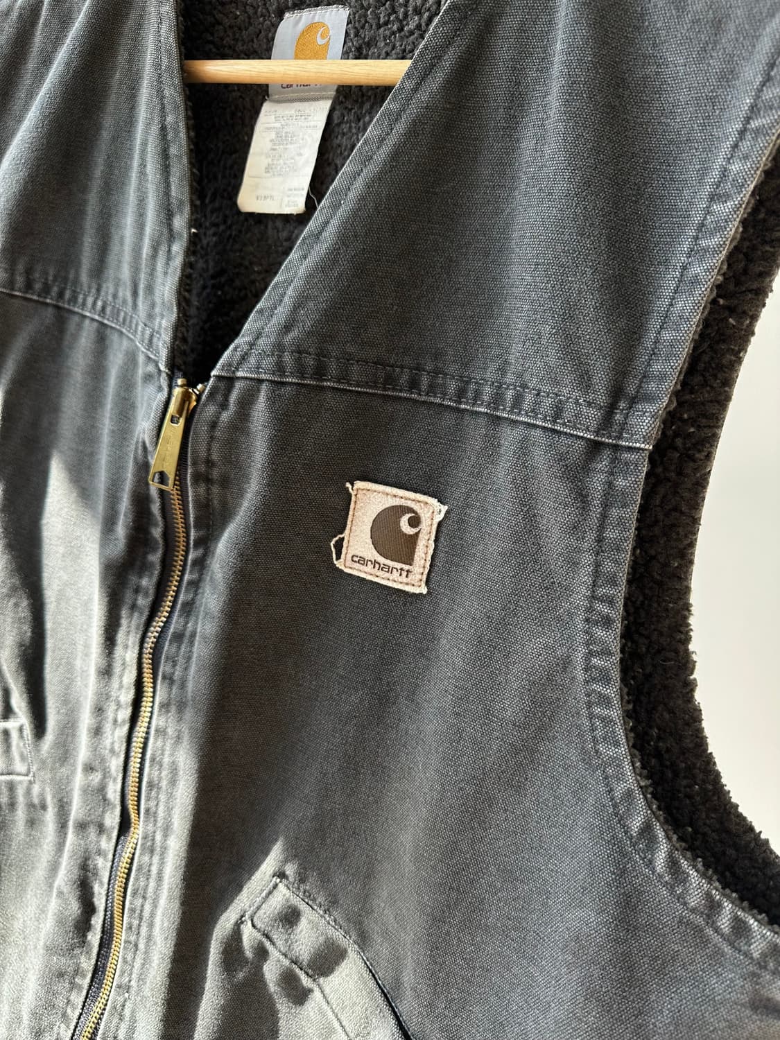 00s Carhartt Sherpa Lined Work Vest 상품이미지3