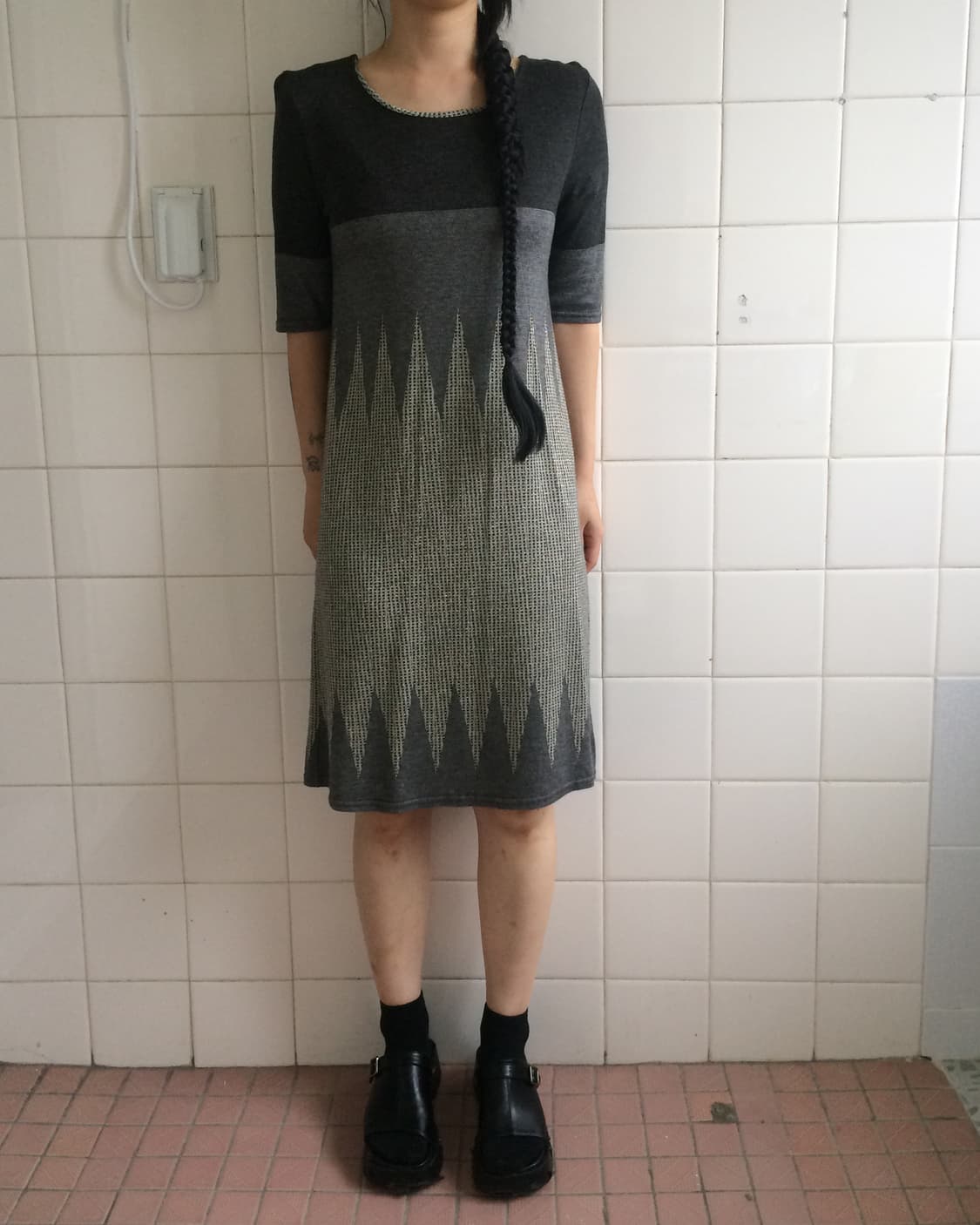 Pattern point long onepiece 상품이미지5