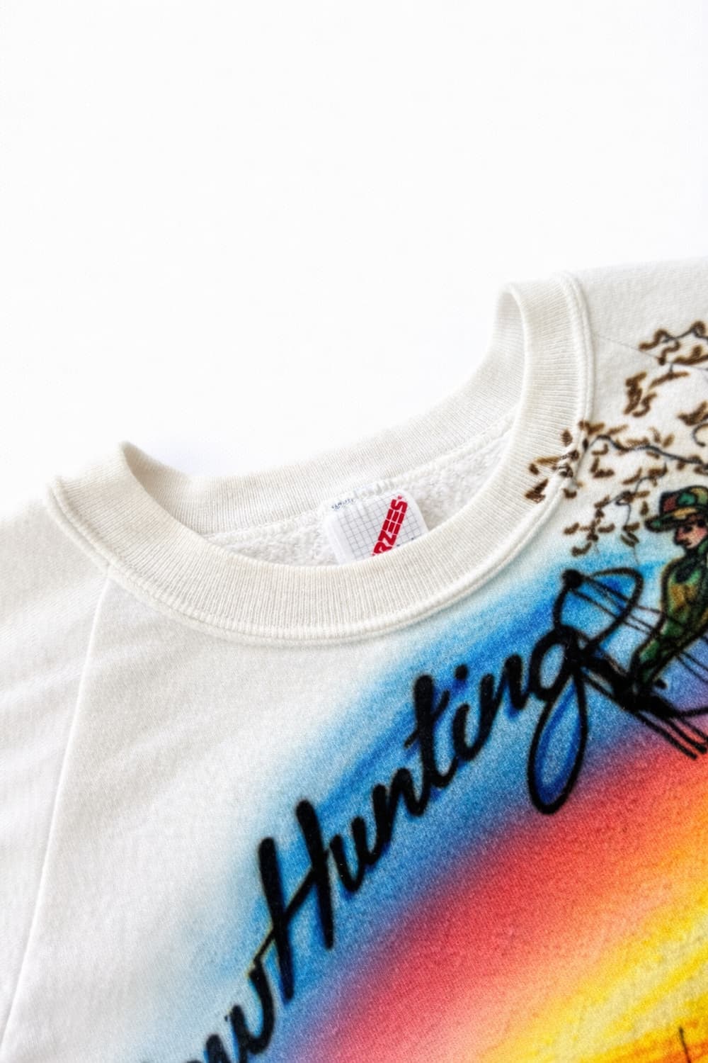 80s Jerzees 에어 브러쉬 스웻셔츠 L 상품이미지6