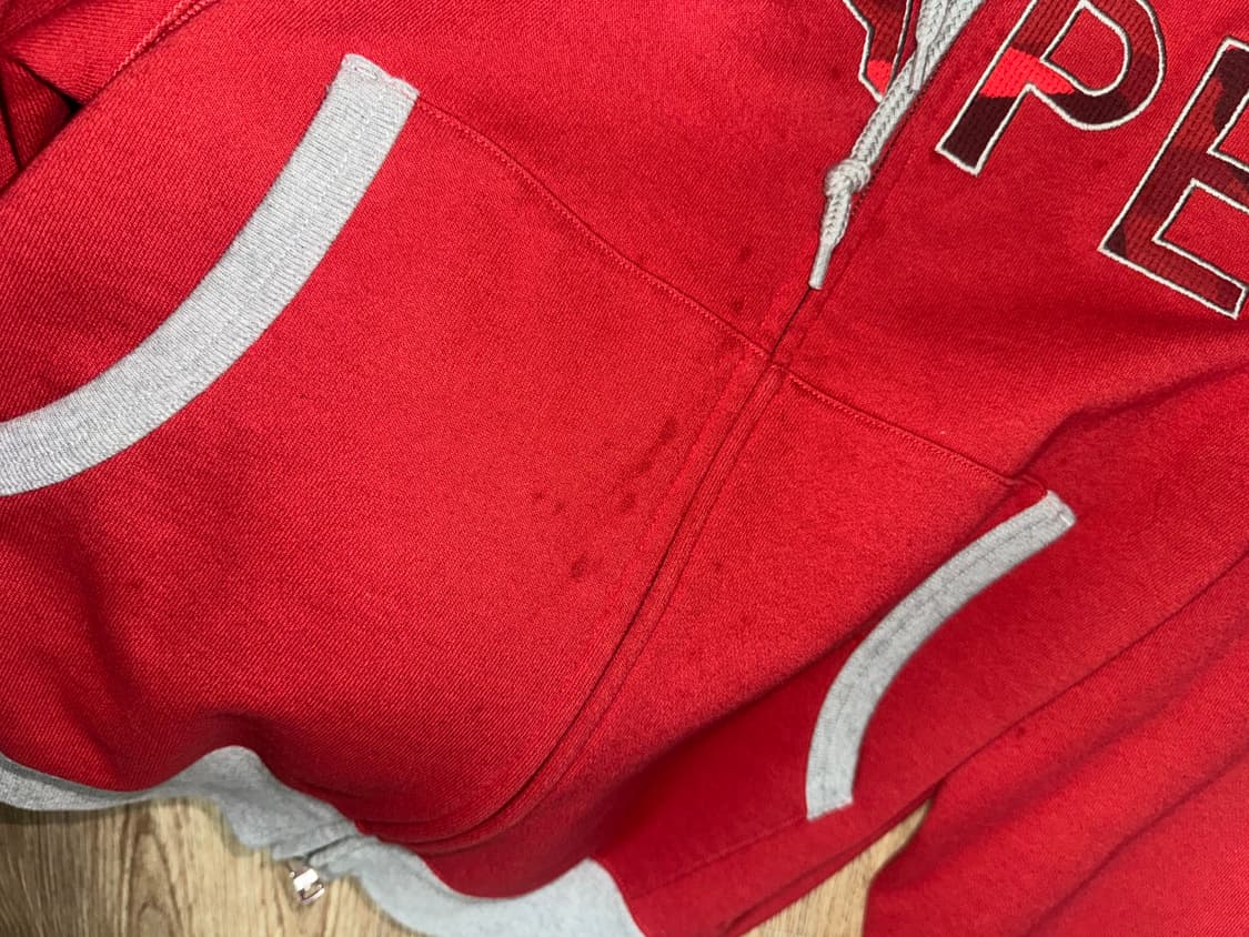 베이프 컬러 카모 후드집업 상품이미지7