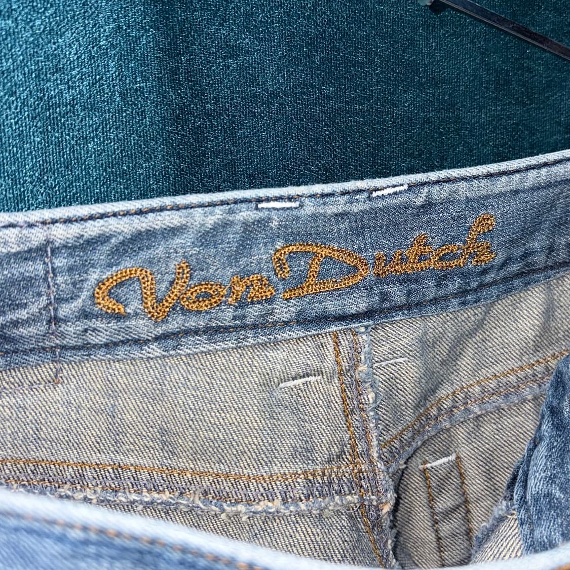 (33) 본더치 연청 와이드 데님 팬츠 상품이미지7