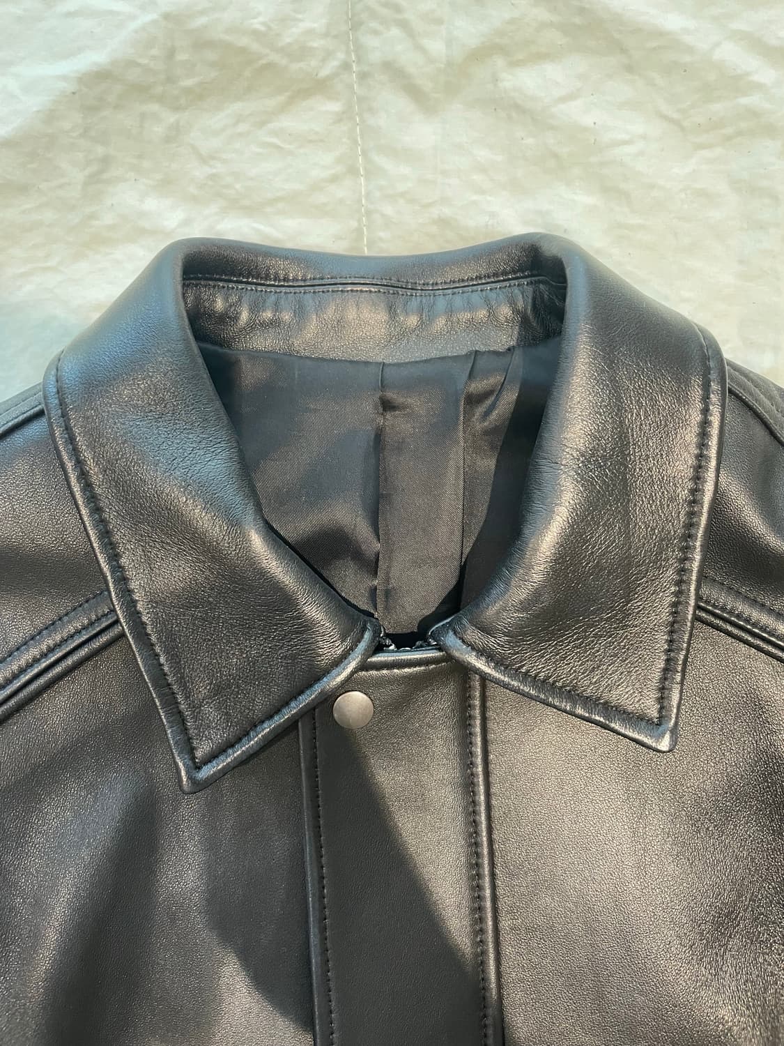YOUTH 유스 레더 봄버 M (Moon) Leather Bomber 상품이미지7