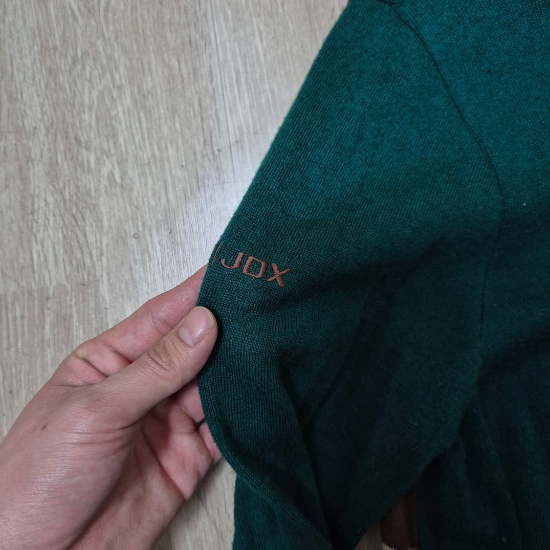 JDX 여성 골프웨어 자수 로고 와펜 후드 니트집업 L(100) 상품이미지4