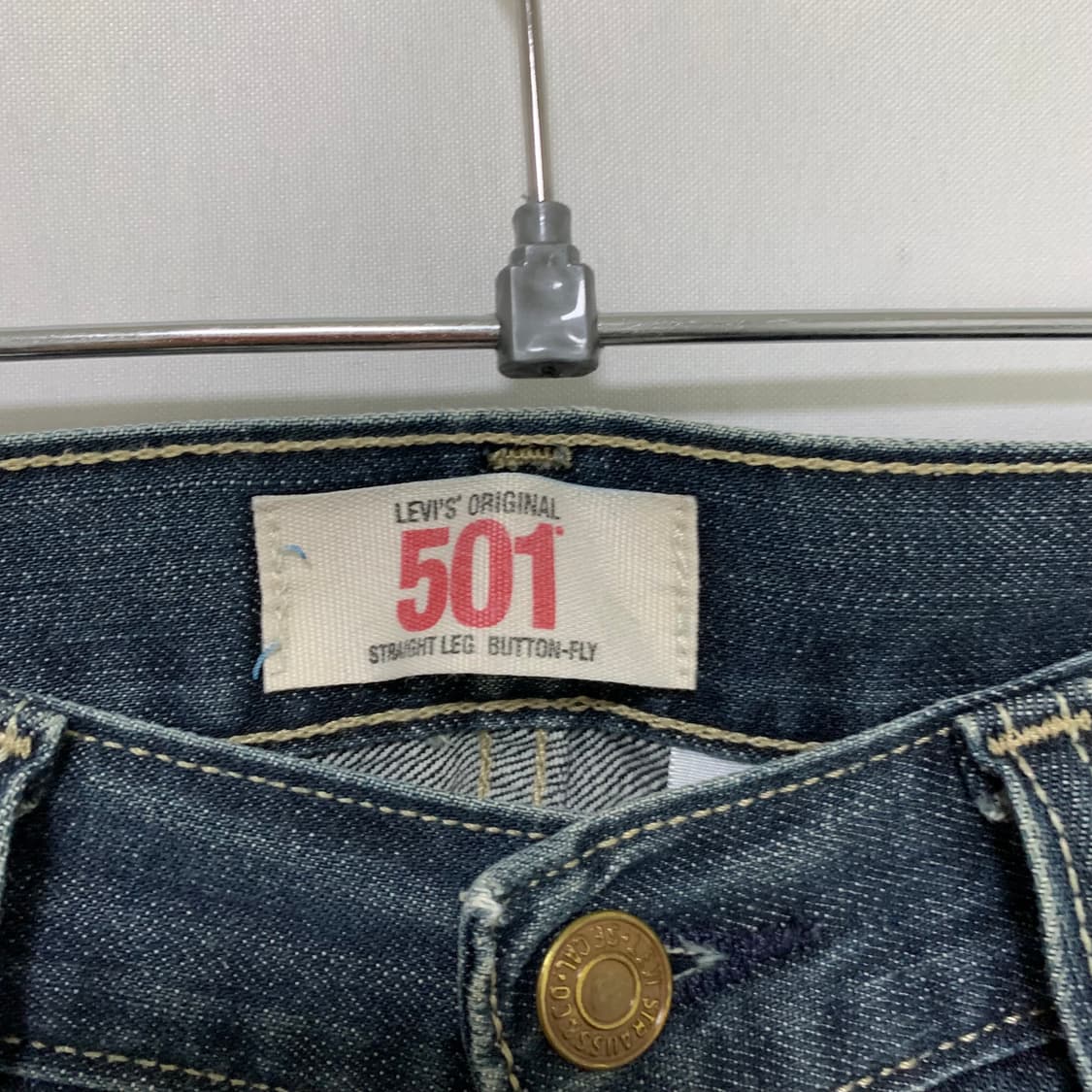 리바이스 501 데님 팬츠 빈티지 워싱진 00s y2k 32인치 상품이미지9