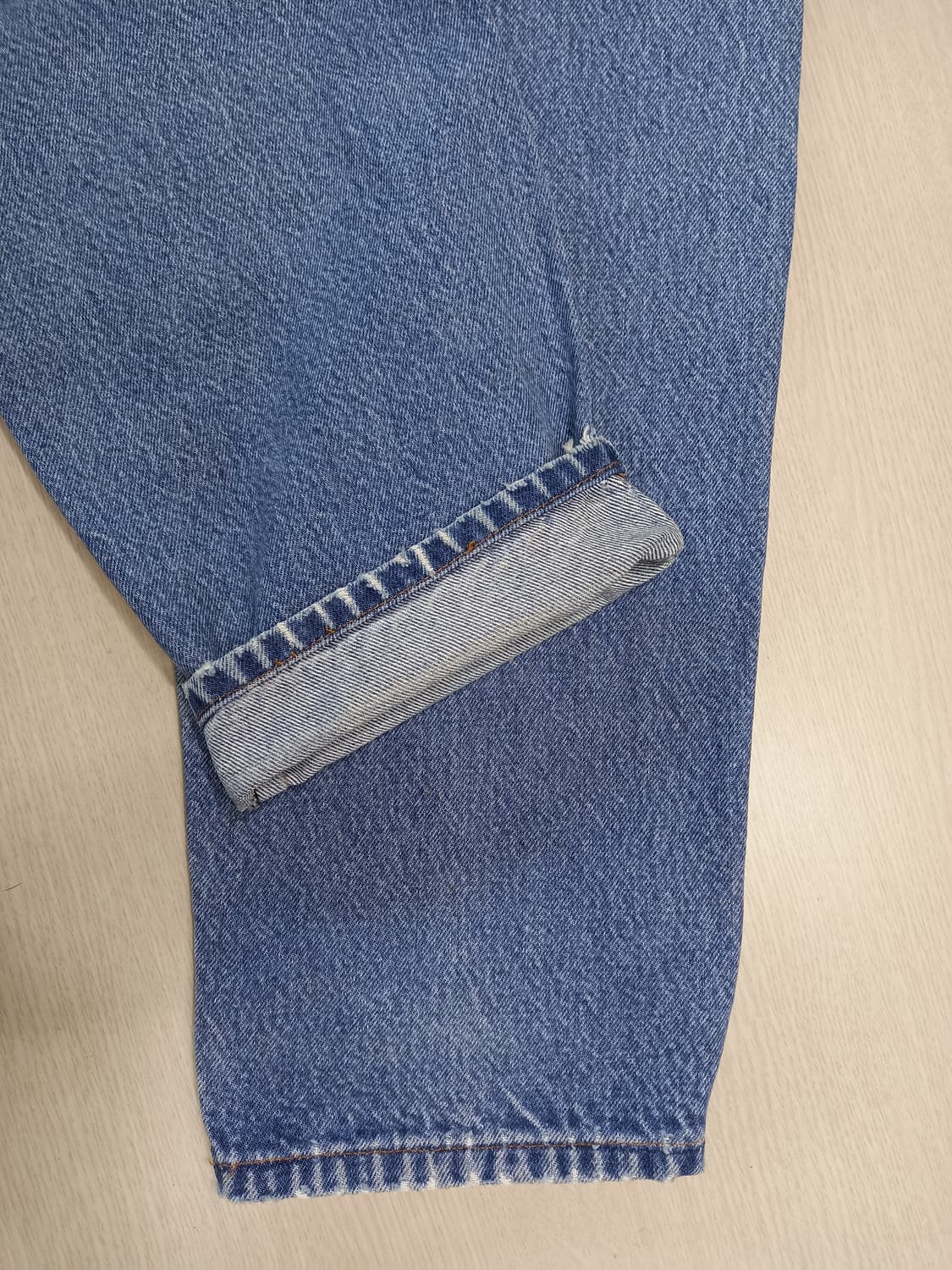 42 90's 리바이스505-0217USA 오렌지탭 테이퍼드진 42-01 상품이미지6