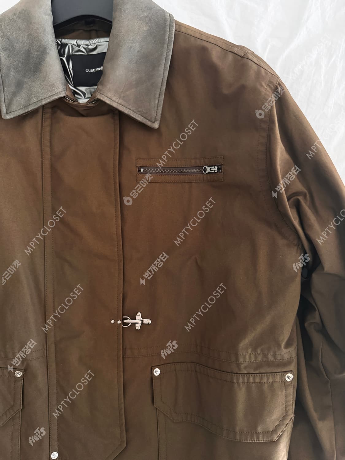 [M] 커스텀멜로우 25fw 브라운 밀러레인 파이어맨 파카 점퍼 자켓 상품이미지4