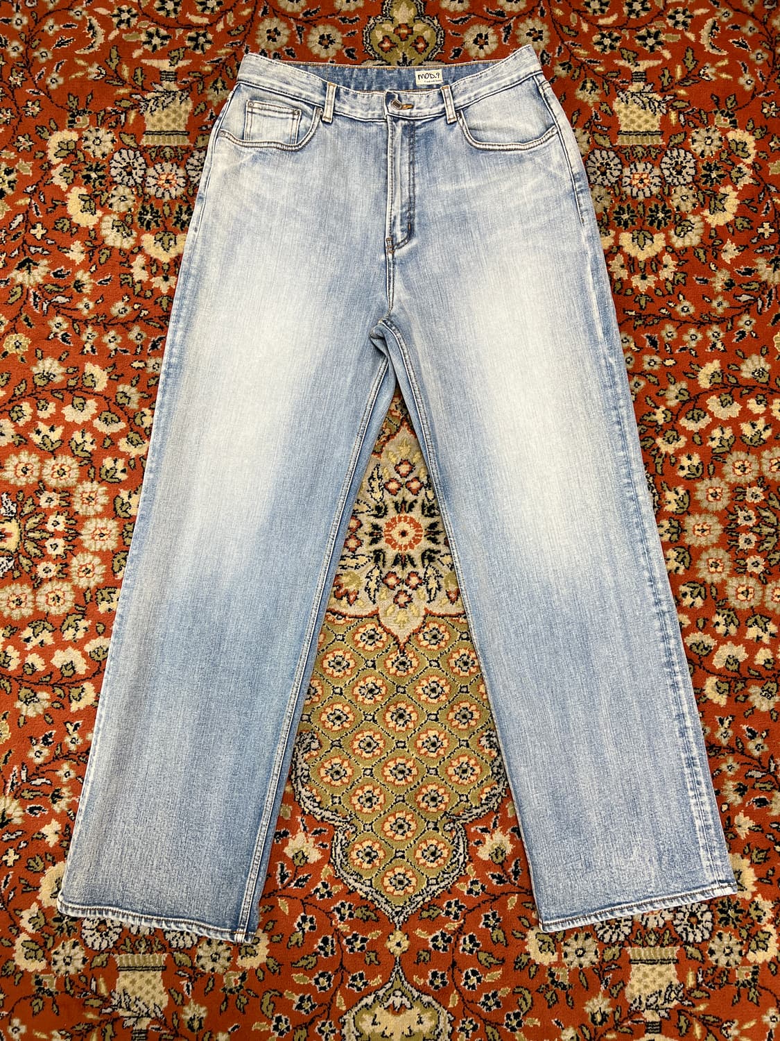 [32] MODNINE 모드나인 MOD7W 연청 와이드 데님팬츠 상품이미지1