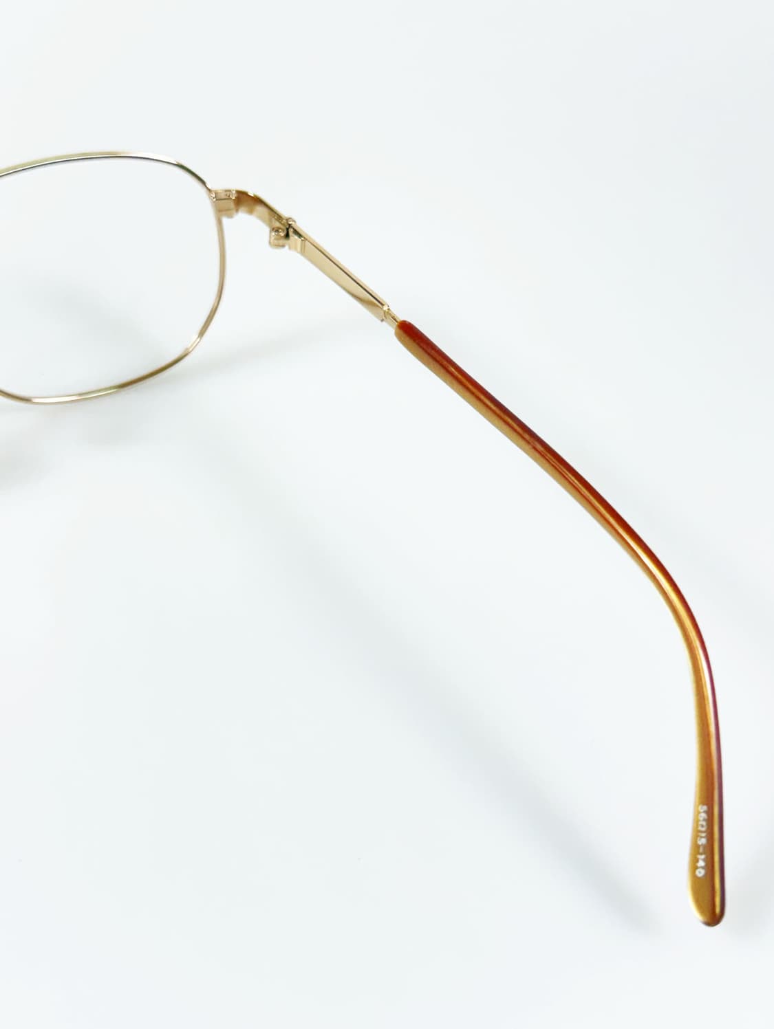 90s HAPPY 골드 슬림 스퀘어 메탈 빈티지 안경 상품이미지6