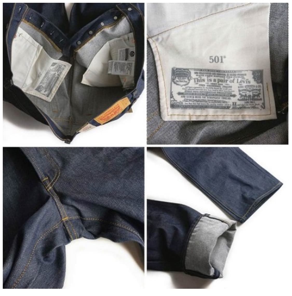 [새제품] 리바이스 501 오리지널 셀비지 데님팬츠 상품이미지5